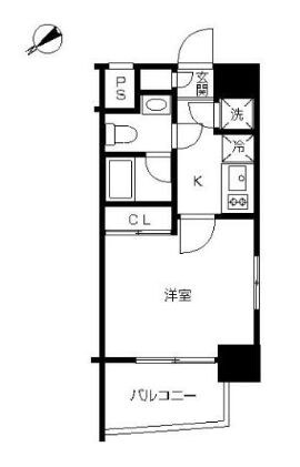 要町駅 徒歩2分 6階の物件間取画像
