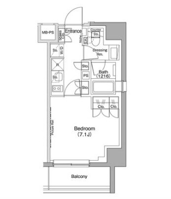 ザ・パークハビオ駒込の物件間取画像