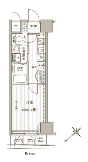 アヴァンティーク銀座２丁目弐番館の物件間取画像