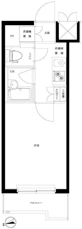 ルーブル北新宿の物件間取画像