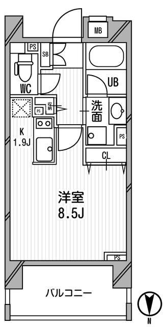 クリオ西池袋の物件間取画像