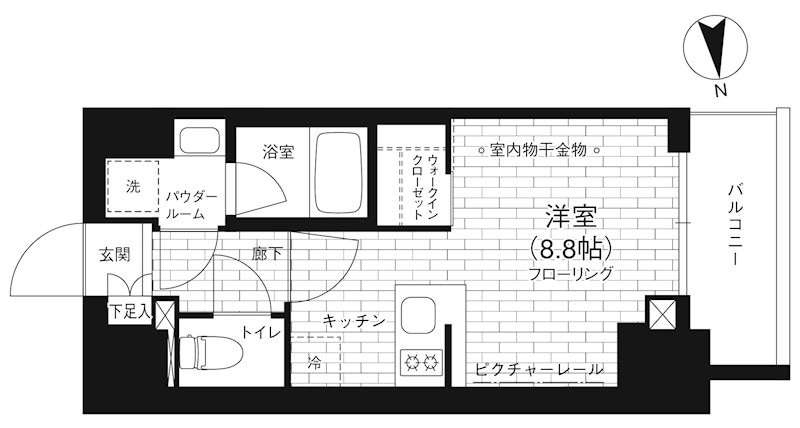 ステージファースト亀戸の物件間取画像