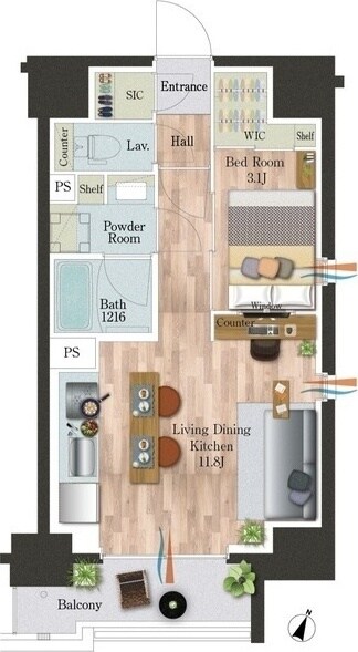 ＯＲＳＵＳ板橋本町の物件間取画像