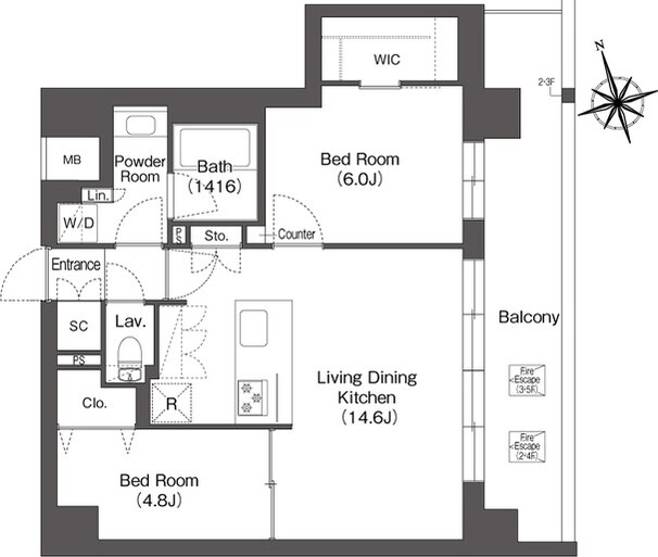 ルーウェ東大泉の物件間取画像
