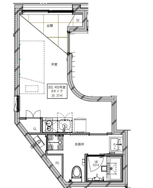 ミライズ中野江原町の物件間取画像