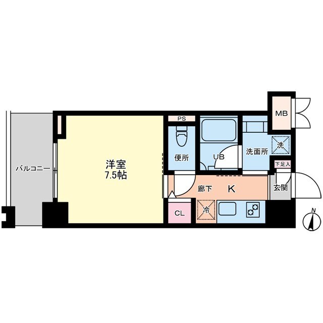 板橋本町駅 徒歩4分 4階の物件間取画像