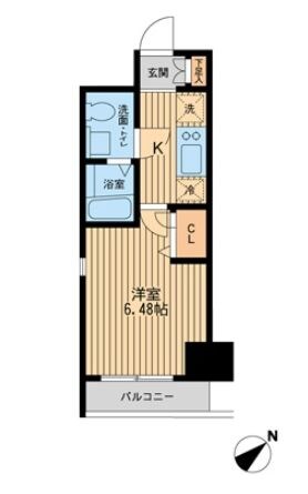 潮見駅 徒歩3分 6階の物件間取画像