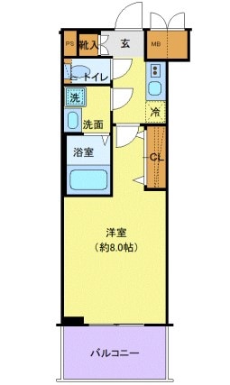 エステムコート東京八王子の物件間取画像