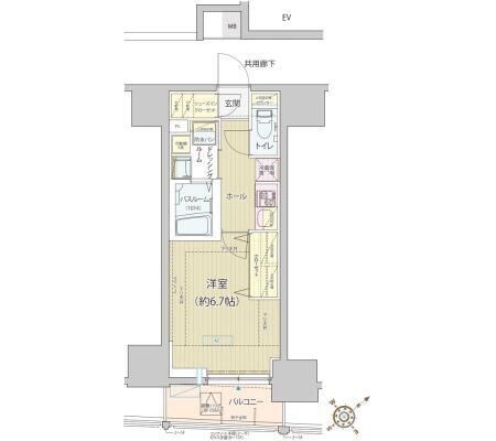 レビスタ白金高輪の物件間取画像