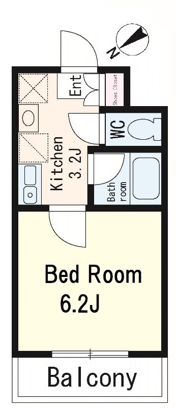 City Creation茅場町の物件間取画像