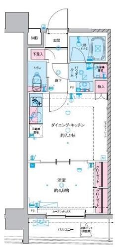 浅草橋駅 徒歩6分 11階の物件間取画像