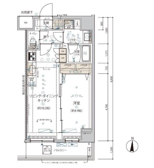 錦糸町駅 徒歩13分 2階の物件間取画像