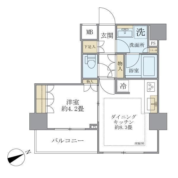 八丁堀駅 徒歩5分 9階の物件内観写真