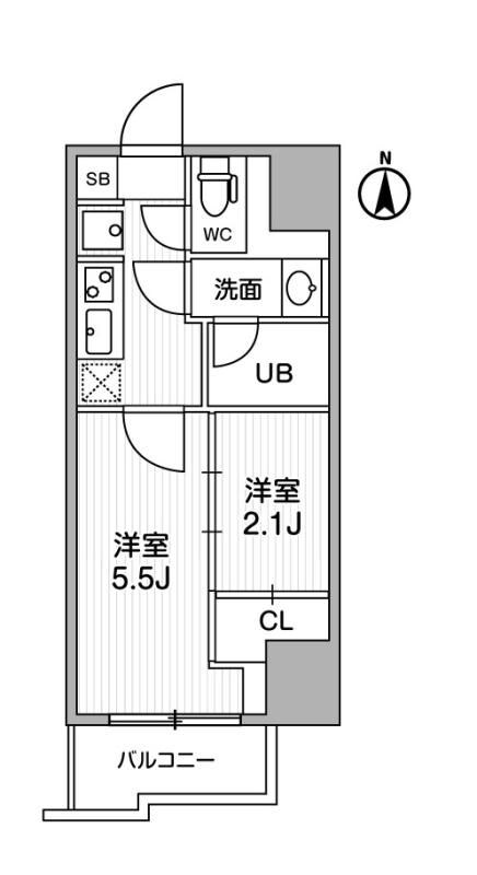 ＳＹＦＯＲＭＥ亀戸の物件間取画像