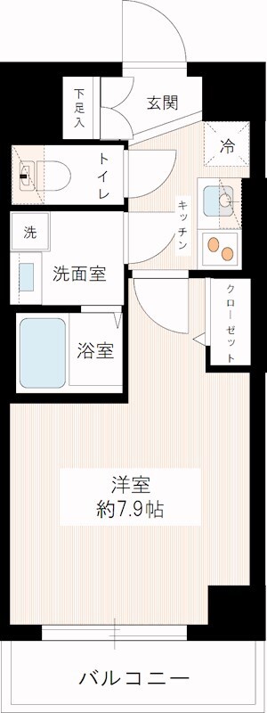 ティモーネ深川リーヴァの物件間取画像