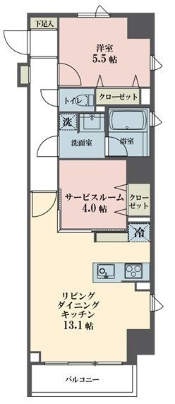 レーヴ半蔵門の物件間取画像