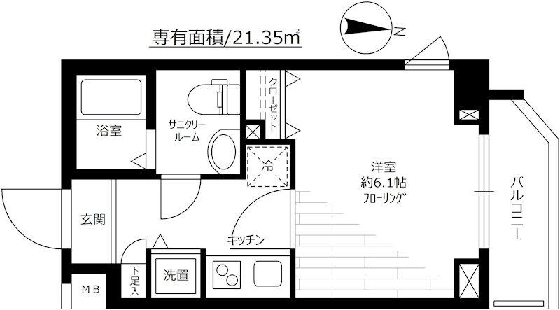 ガーラ・シティ両国の物件間取画像