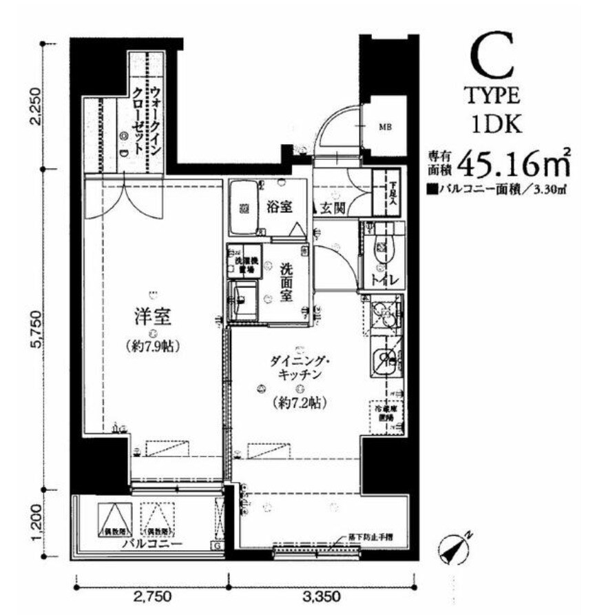 リヴシティ神田の物件間取画像