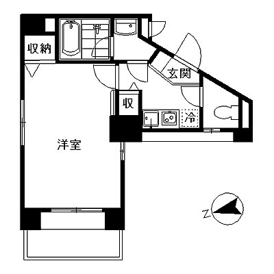 アムス大手町の物件間取画像