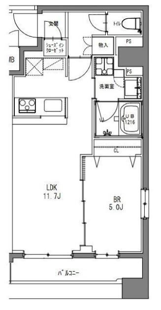 La Douceur秋葉原の物件間取画像