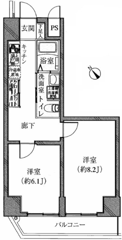 ミュージックジョイ根岸の物件間取画像