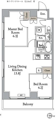 メトロステージ亀有の物件間取画像