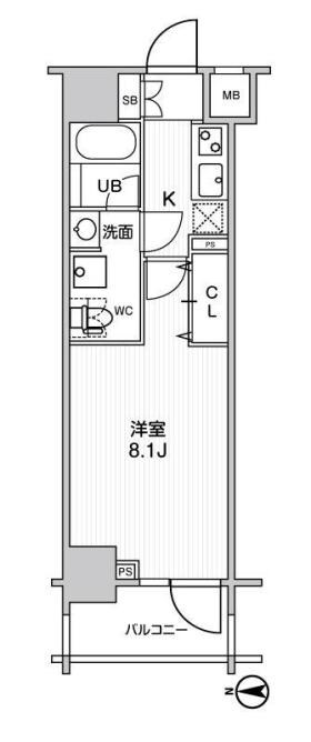 ステージグランデ錦糸町Ⅱの物件間取画像