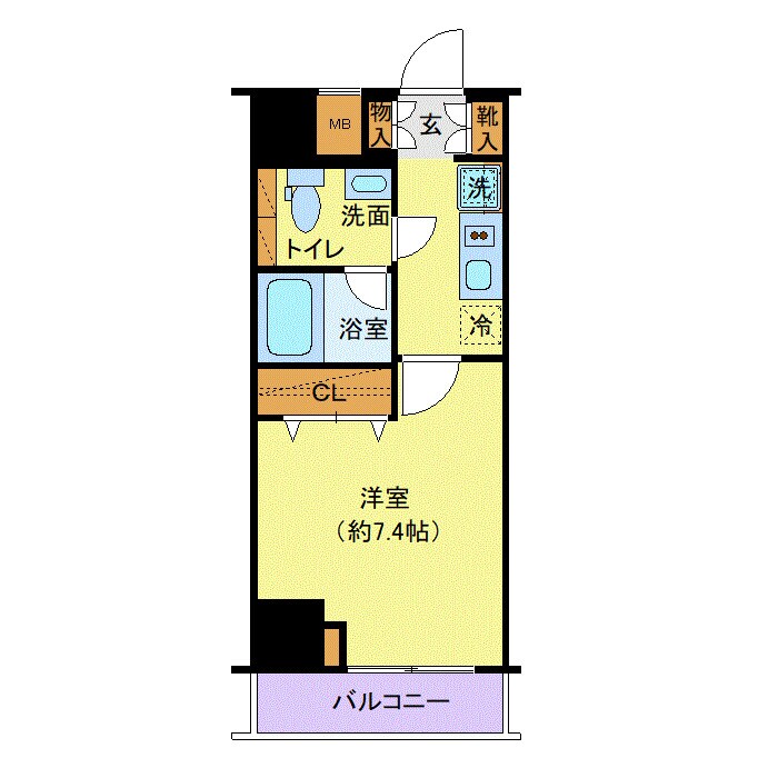 プレール・ドゥーク木場駅前の物件間取画像