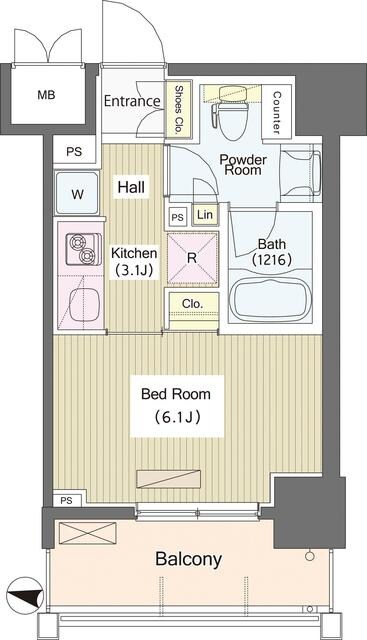 ｉ−Ｓｕｉｔｅ　ＨｉｇａｓｈｉＮａｋａｎｏの物件間取画像