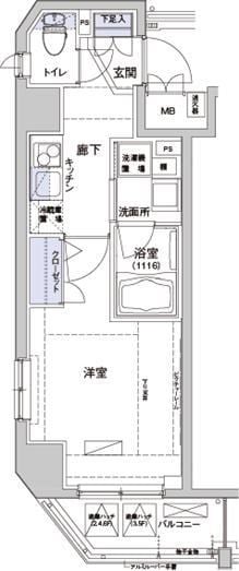 住吉駅 徒歩5分 4階の物件間取画像