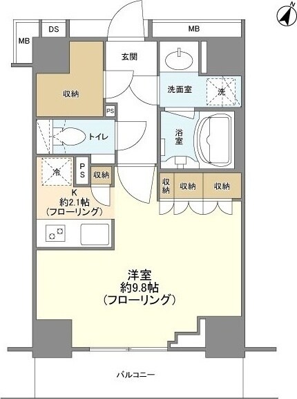 コスモリード市ヶ谷払方町の物件間取画像