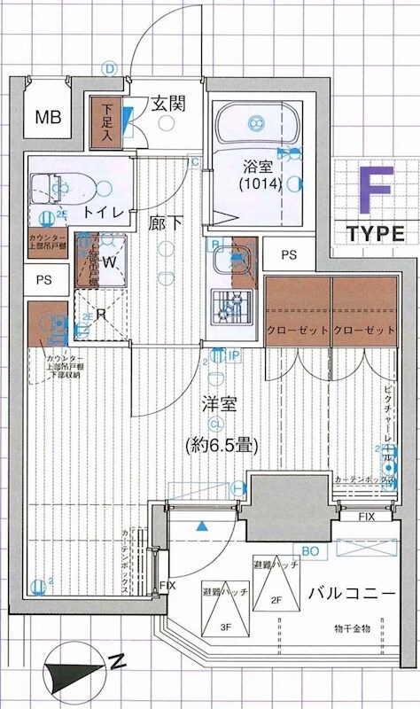 上板橋駅 徒歩9分 3階の物件間取画像