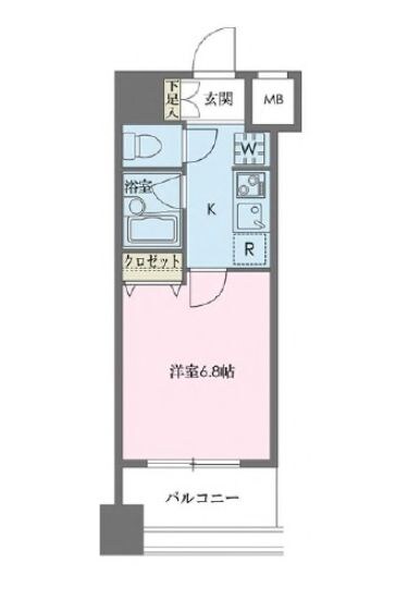 八丁堀駅 徒歩5分 9階の物件間取画像