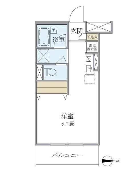 メゾンベール南麻布の物件間取画像