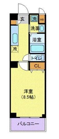 メトロサイド木場の物件間取画像