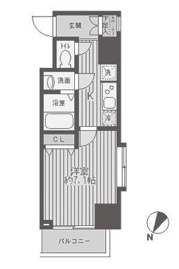 京急蒲田駅 徒歩6分 15階の物件間取画像