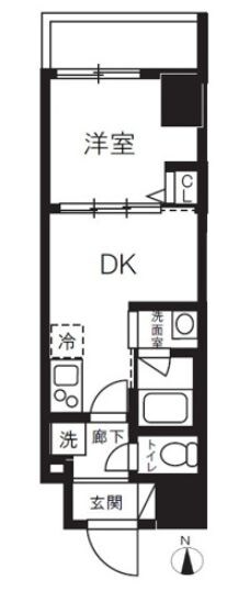 （仮称）台東区竜泉1丁目マンションの物件間取画像