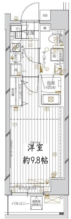 レガリス錦糸町の物件間取画像