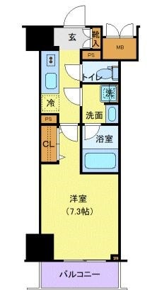 ロイジェントパークス千葉中央の物件間取画像