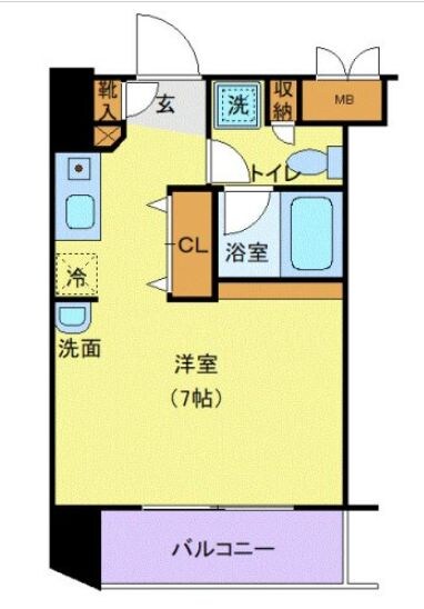 シンシア白金高輪の物件間取画像