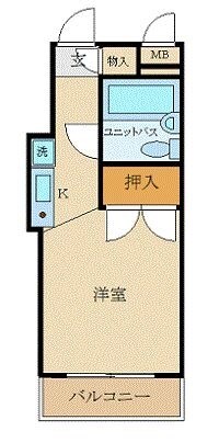 サンパレス花小金井の物件間取画像