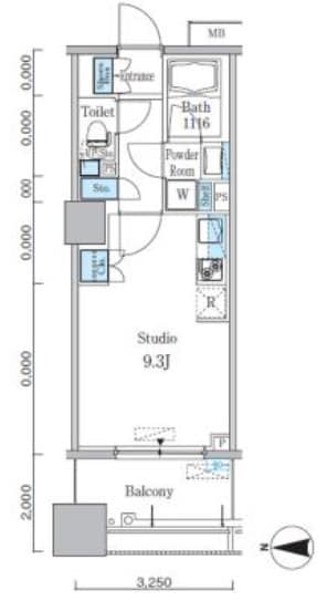 パークキューブ亀戸の物件間取画像