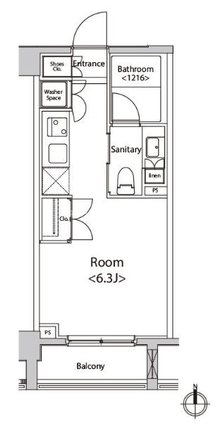 カスタリア菊川の物件間取画像