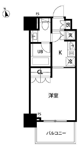 セントラル銀座の物件間取画像