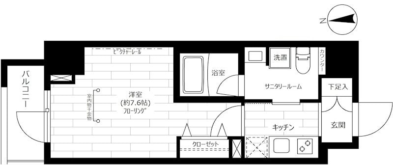 秋葉原駅 徒歩8分 11階の物件間取画像