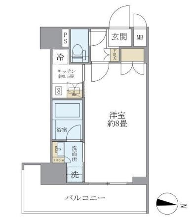 両国駅 徒歩4分 9階の物件間取画像