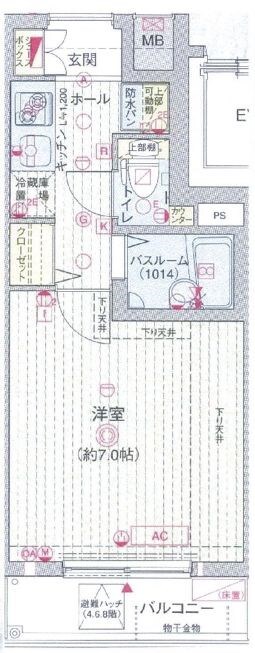 江戸川橋駅 徒歩4分 3階の物件間取画像