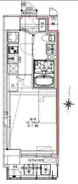 S-RESIDENCE錦糸町パークサイドの物件間取画像