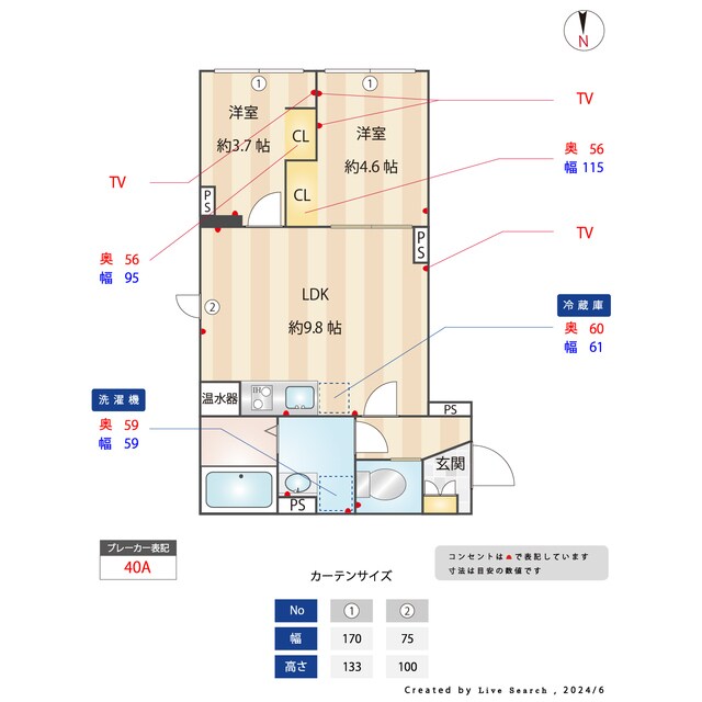 CASAPIAZZA上野松が谷の物件間取画像