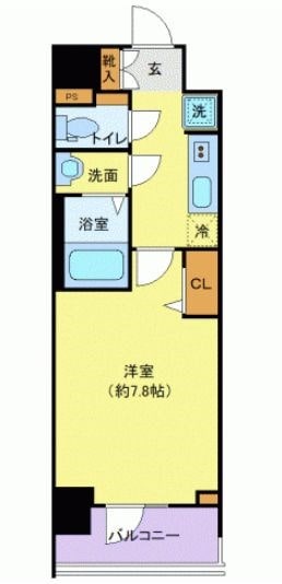 プレサンスブルーム浅草Northの物件間取画像